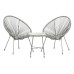 Monaco Egg Chair Set - Grey